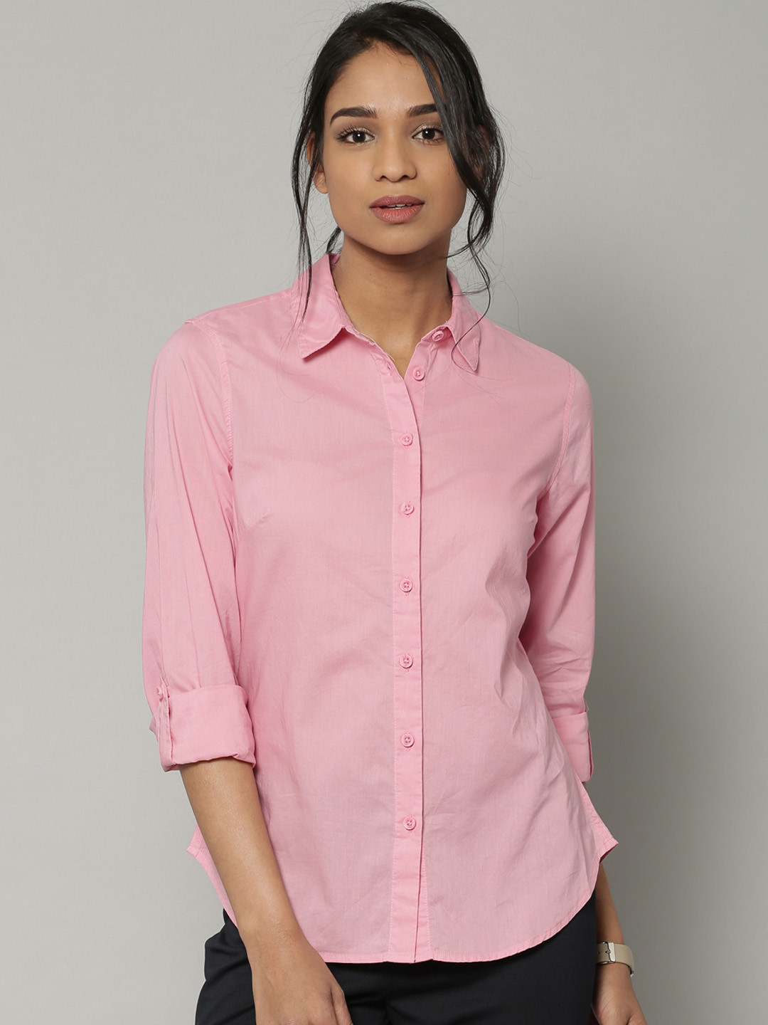 Buy Marks & Spencer Pink Casual Shirt Shirts for Women 1748882 Myntra