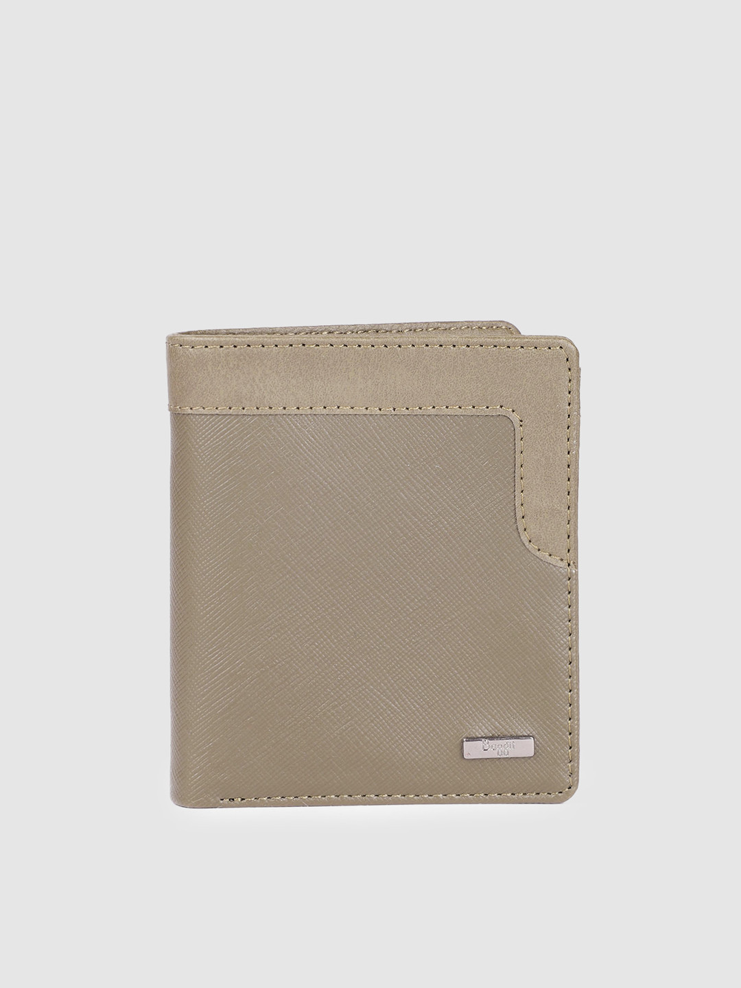 Buy Baggit Men Olive Green Solid Two Fold Wallet Wallets for Men