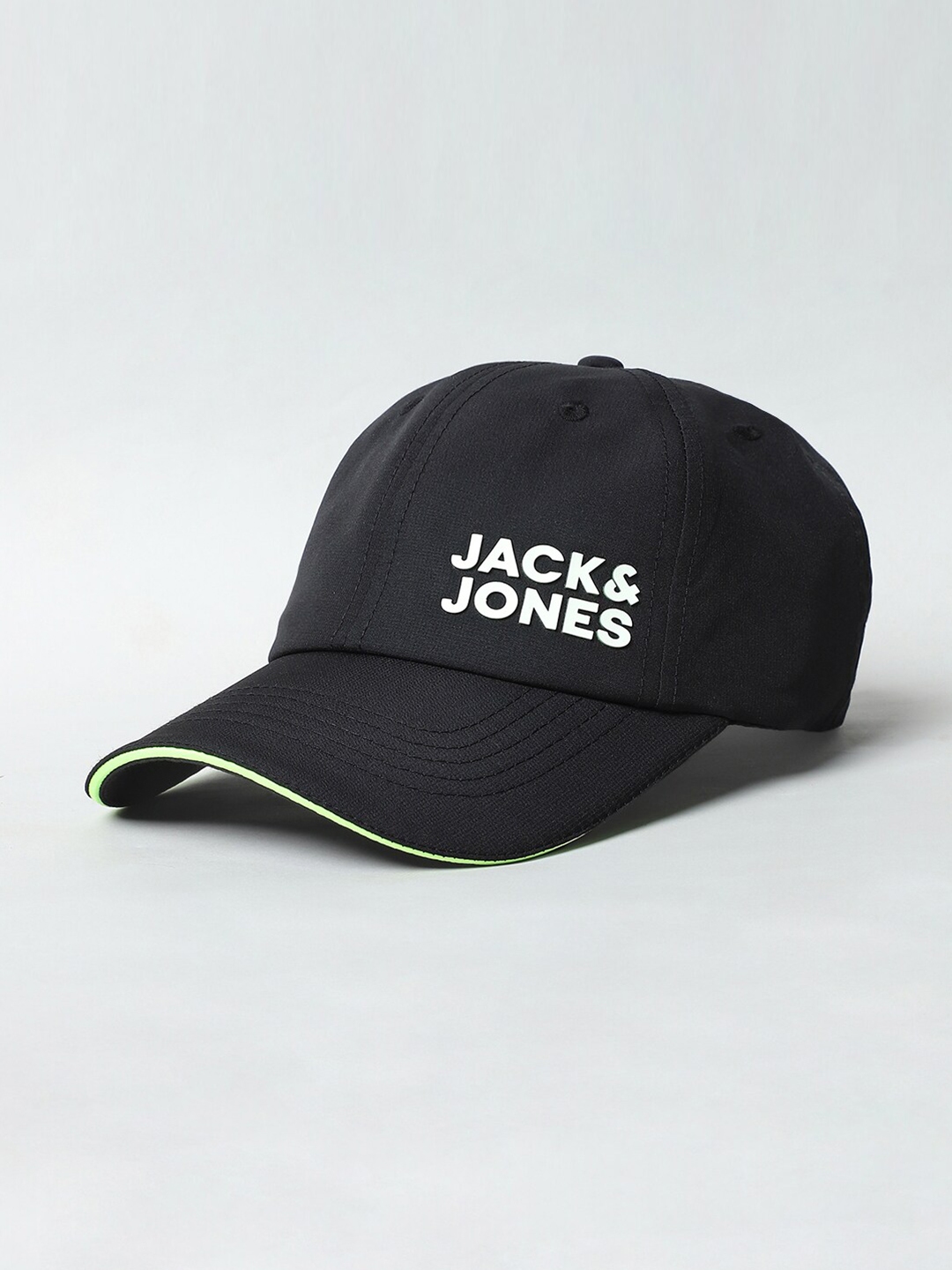 Buy Jack & Jones Men Black & White Printed Baseball Cap Caps for Men