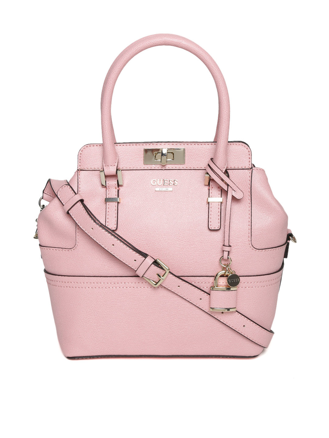 Buy GUESS Pink Handbag With Sling Strap Handbags for Women 1749491