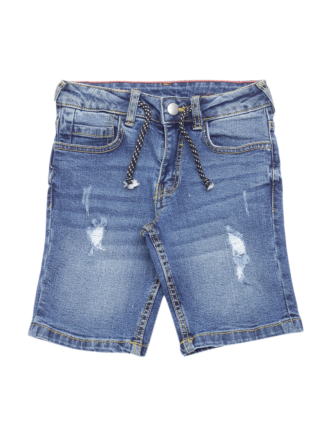 Buy Lil Lollipop Unisex Kids Blue Denim Shorts - Shorts for Unisex Kids ...