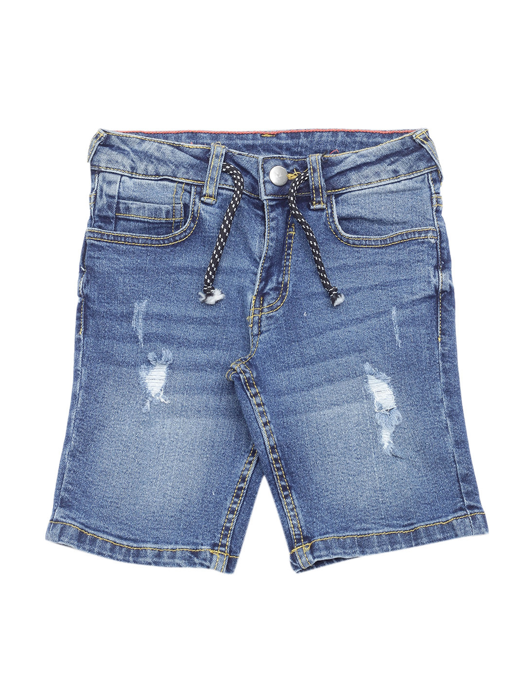 Buy Lil Lollipop Unisex Kids Blue Denim Shorts - Shorts for Unisex Kids