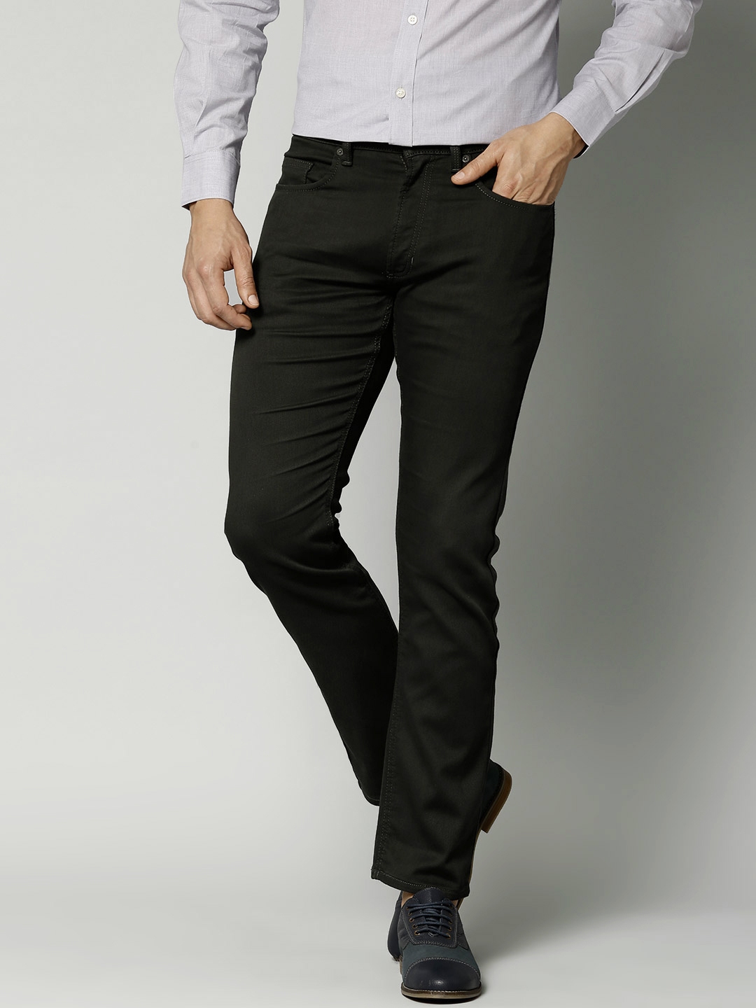 Buy Marks & Spencer Men Grey Slim Fit Mid Rise Clean Look Jeans - Jeans ...