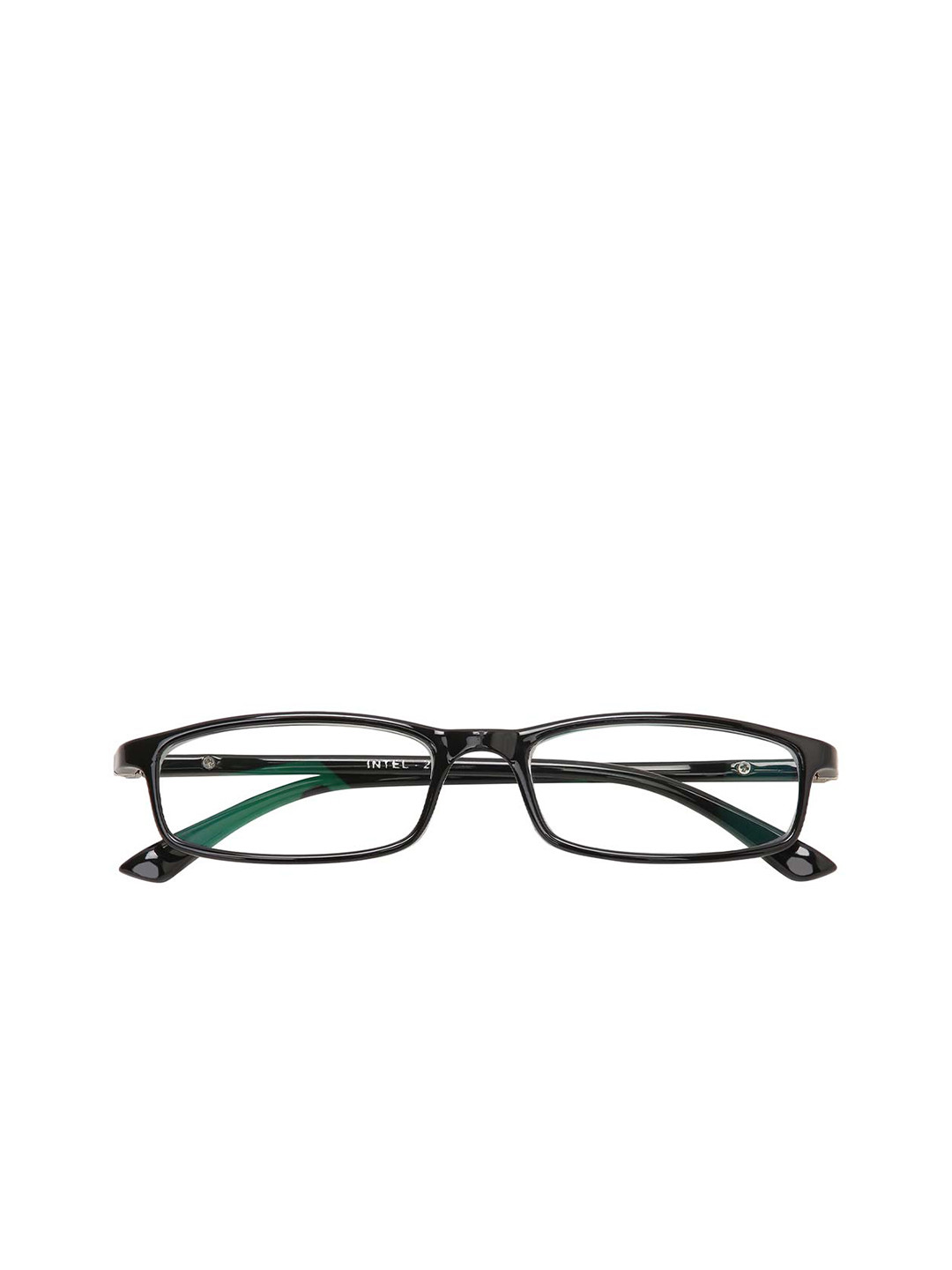 Buy Intellilens Unisex Black Full Rim Rectangle Frames - Frames for ...