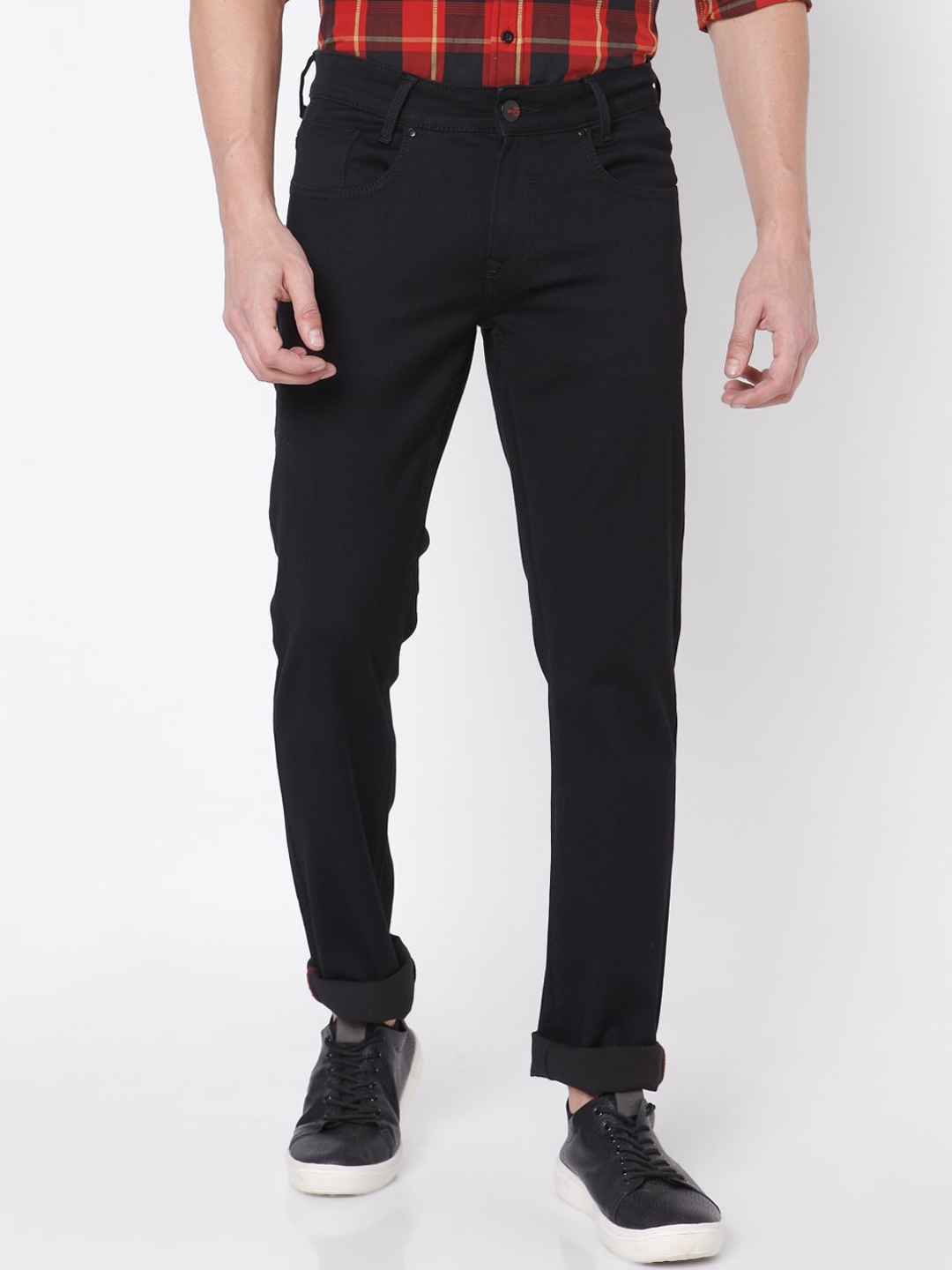 black stretchable jeans
