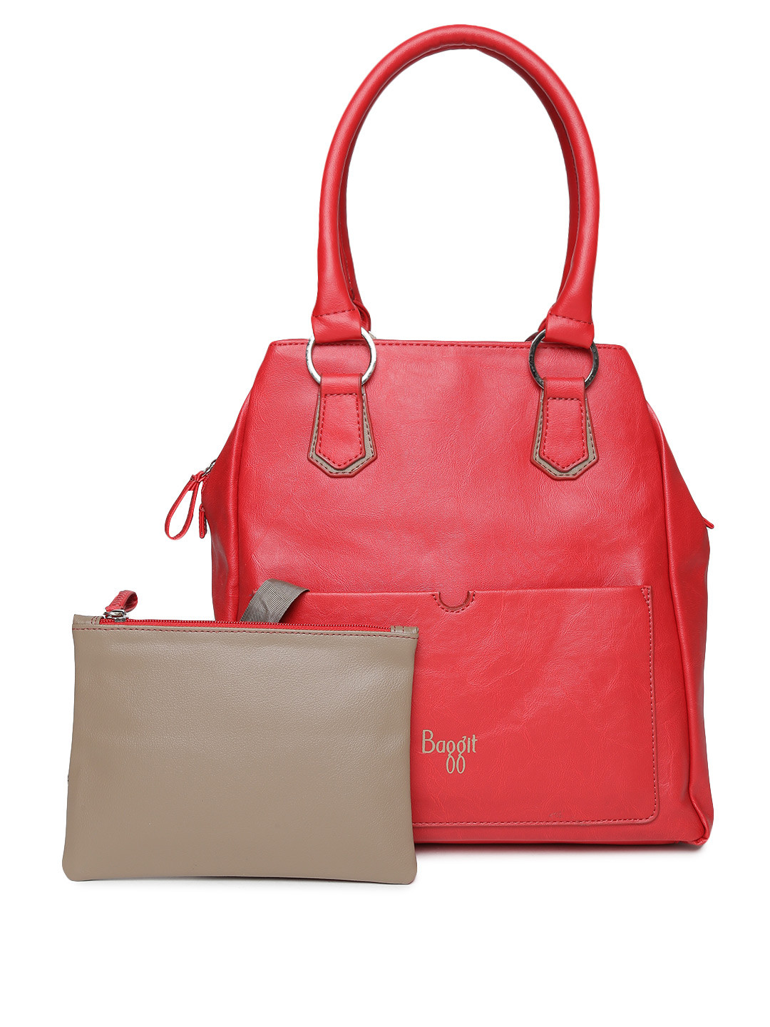Buy Baggit Red Shoulder Bag With Pouch Handbags for Women 1750467