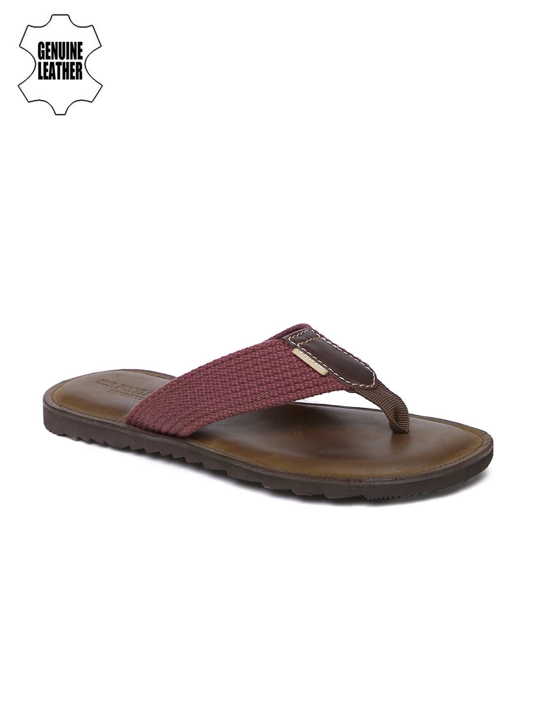 Buy U S Polo  Assn Men  Maroon Brown  Sandals  Sandals  