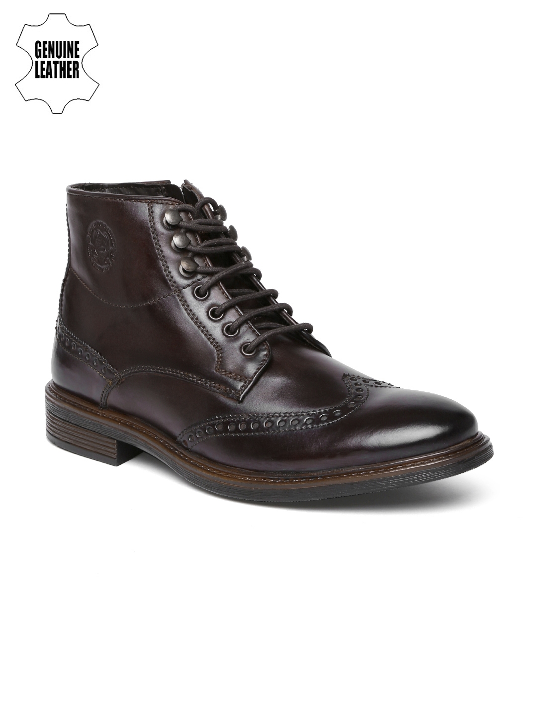 brown mens polo boots