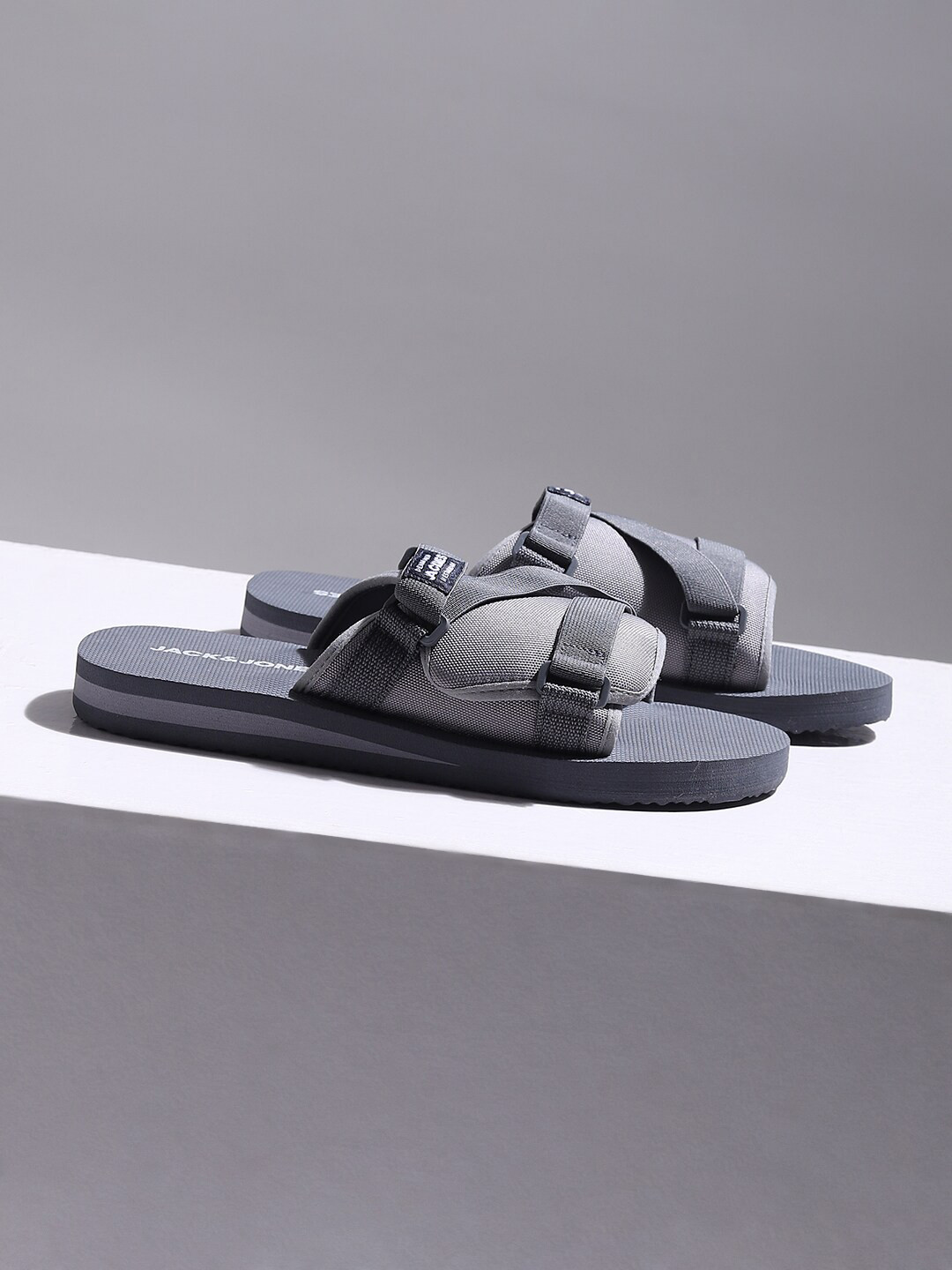 Buy Jack & Jones Men Grey Comfort Sandals Sandals for Men 17505714