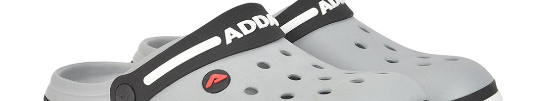 Buy Adda Men Grey & Black Clogs - Flip Flops for Men 17506150 | Myntra
