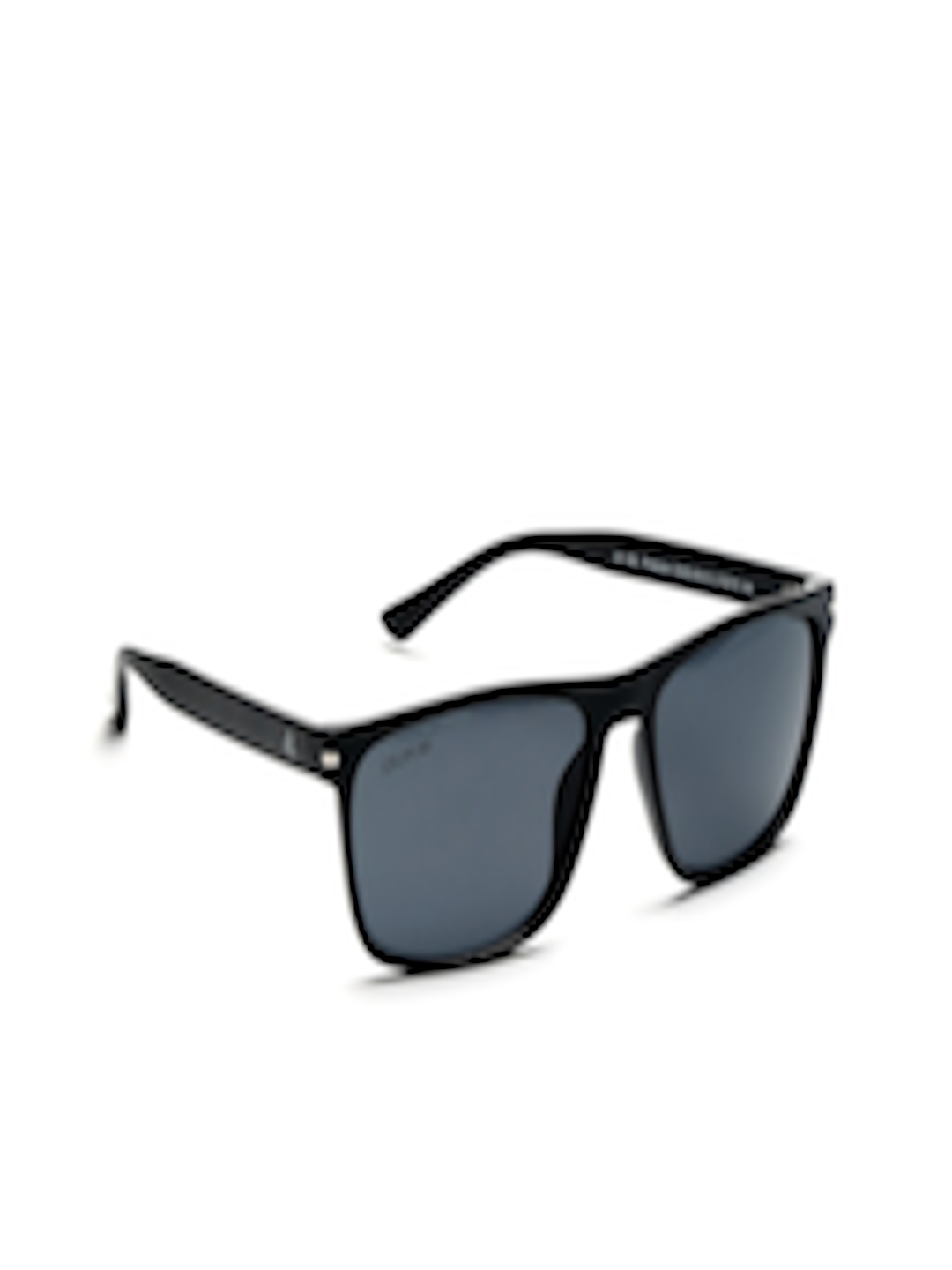 Buy Duke Unisex Grey Lens & Black Rectangle Sunglasses With UV ...