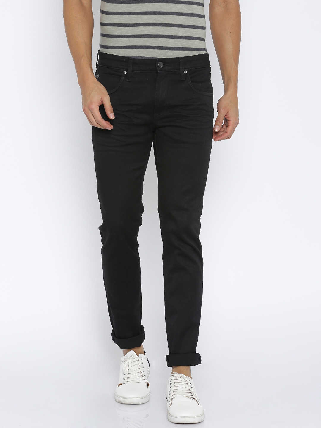 Buy Jack & Jones Black Skinny Fit Jeans - Jeans for Men 1752556 | Myntra