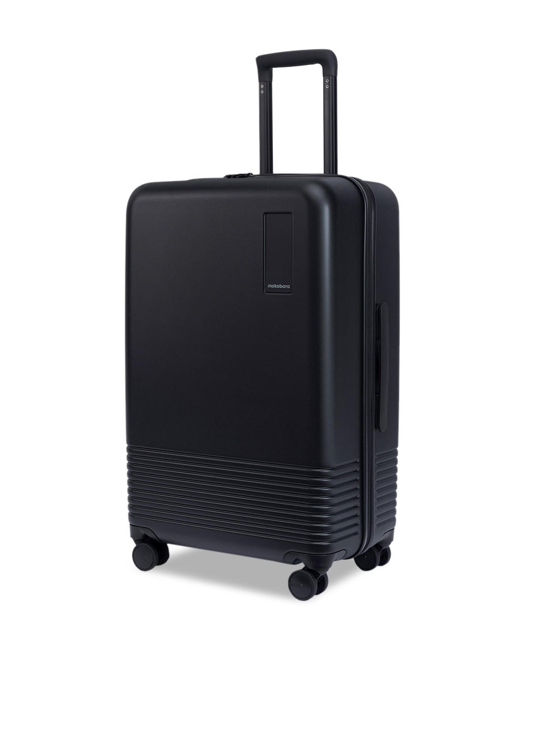 buy-mokobara-black-textured-hard-sided-medium-trolley-suitcase