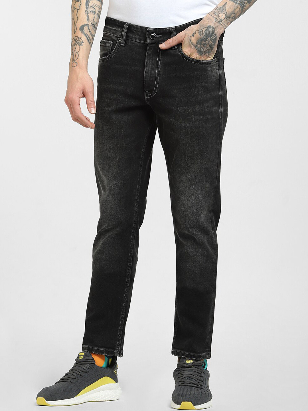 Buy Jack & Jones Men Grey Low Rise Jeans Jeans for Men 17530368 Myntra