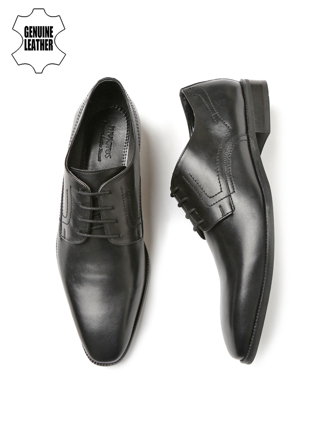 invictus black formal shoes