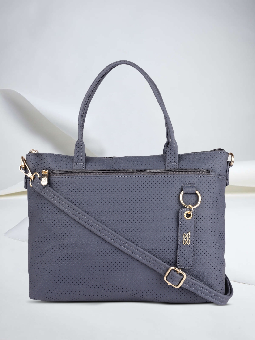 Buy Baggit Women Blue Textured Handheld Bag Handbags for Women