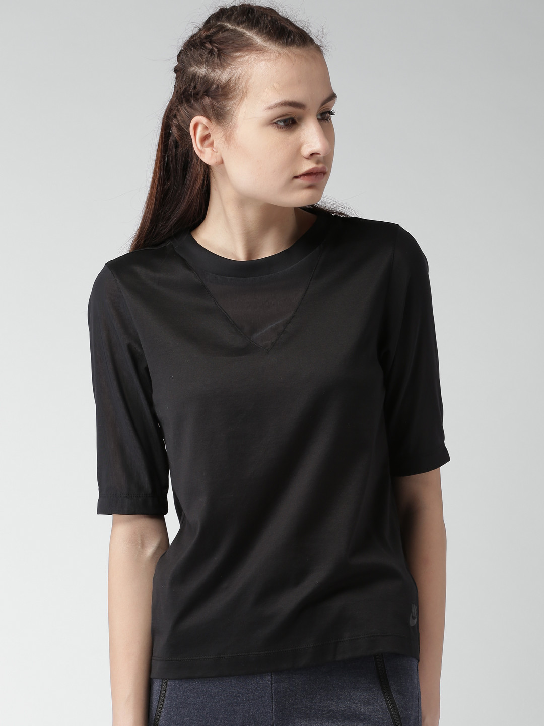 womens nike black top