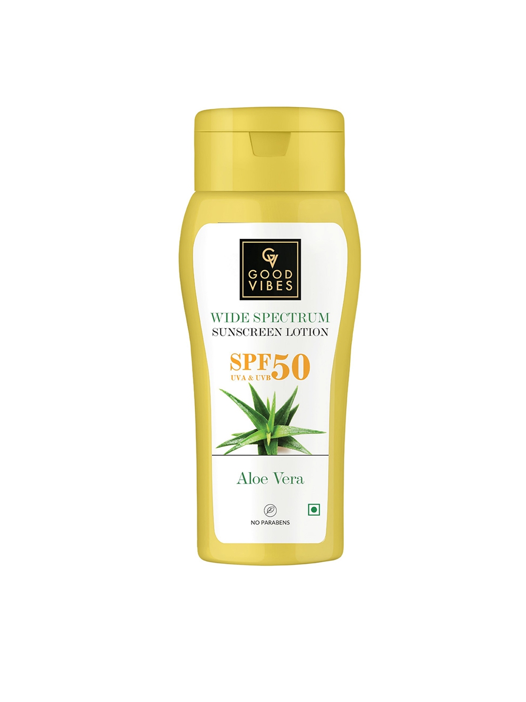 Buy Good Vibes Aloe Vera Wide Spectrum Spf50 Sunscreen Lotion 120ml Face Sunscreen For Unisex 4930