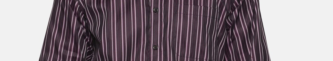 Buy DON VINO Men Purple Relaxed Striped Cotton Casual Shirt - Shirts ...
