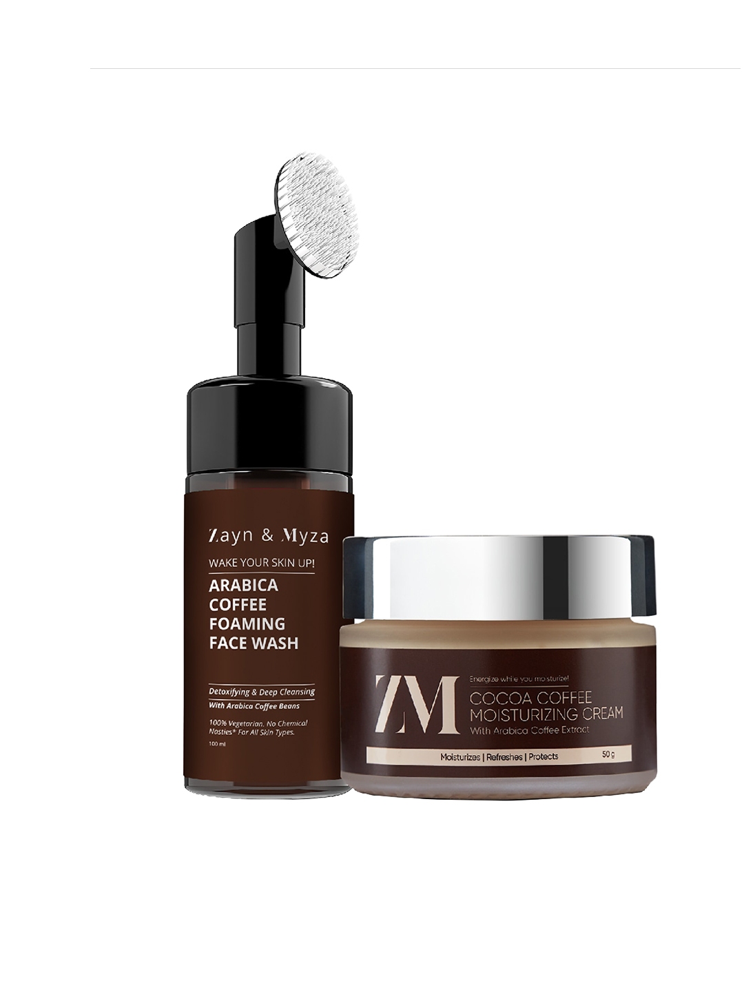 Buy ZM Zayn & Myza Set Of Coffee Foaming Face Wash 100ml & Moisturizing