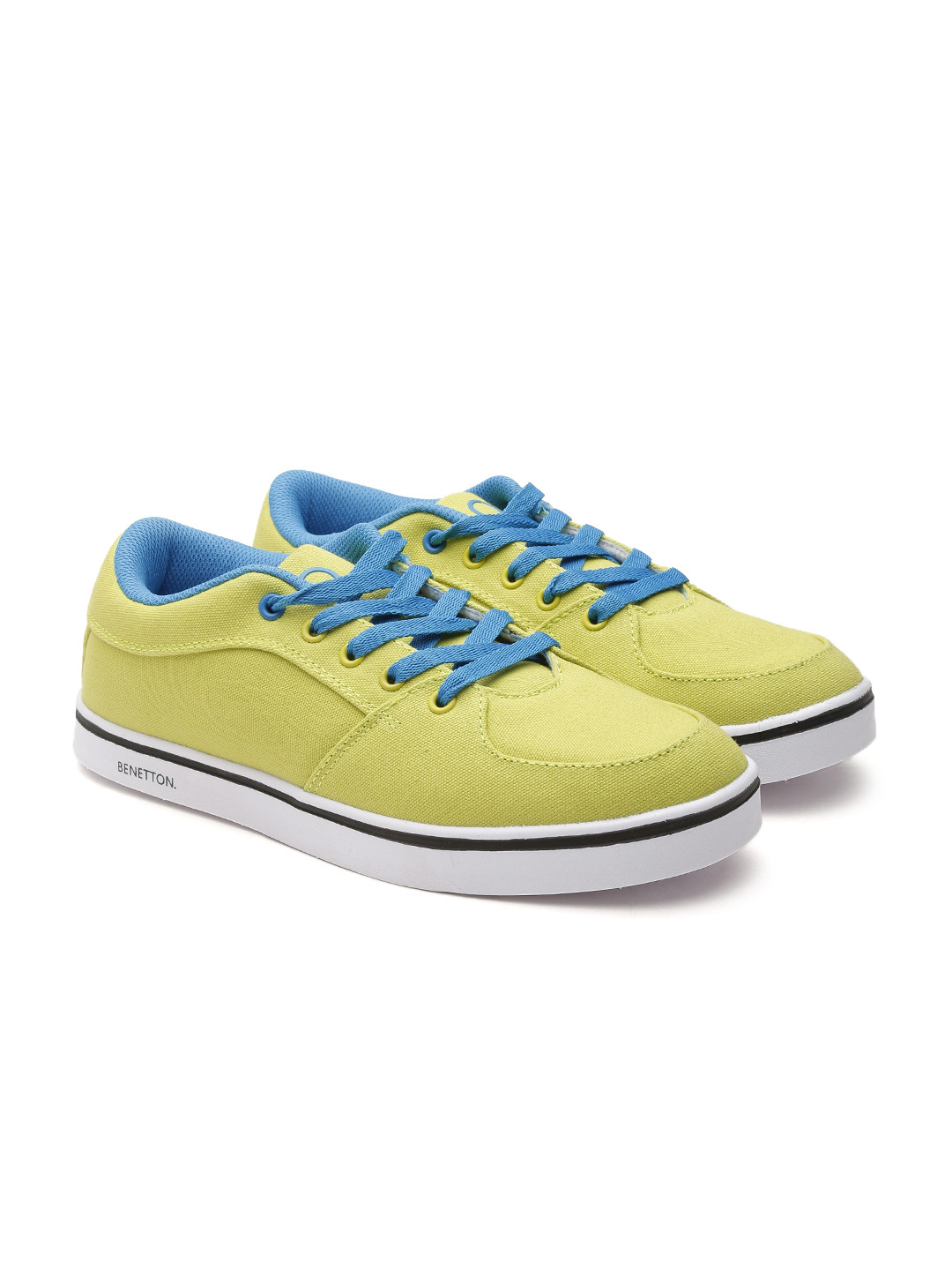 Buy United Colors Of Men Lime Green Solid Sneakers Casual