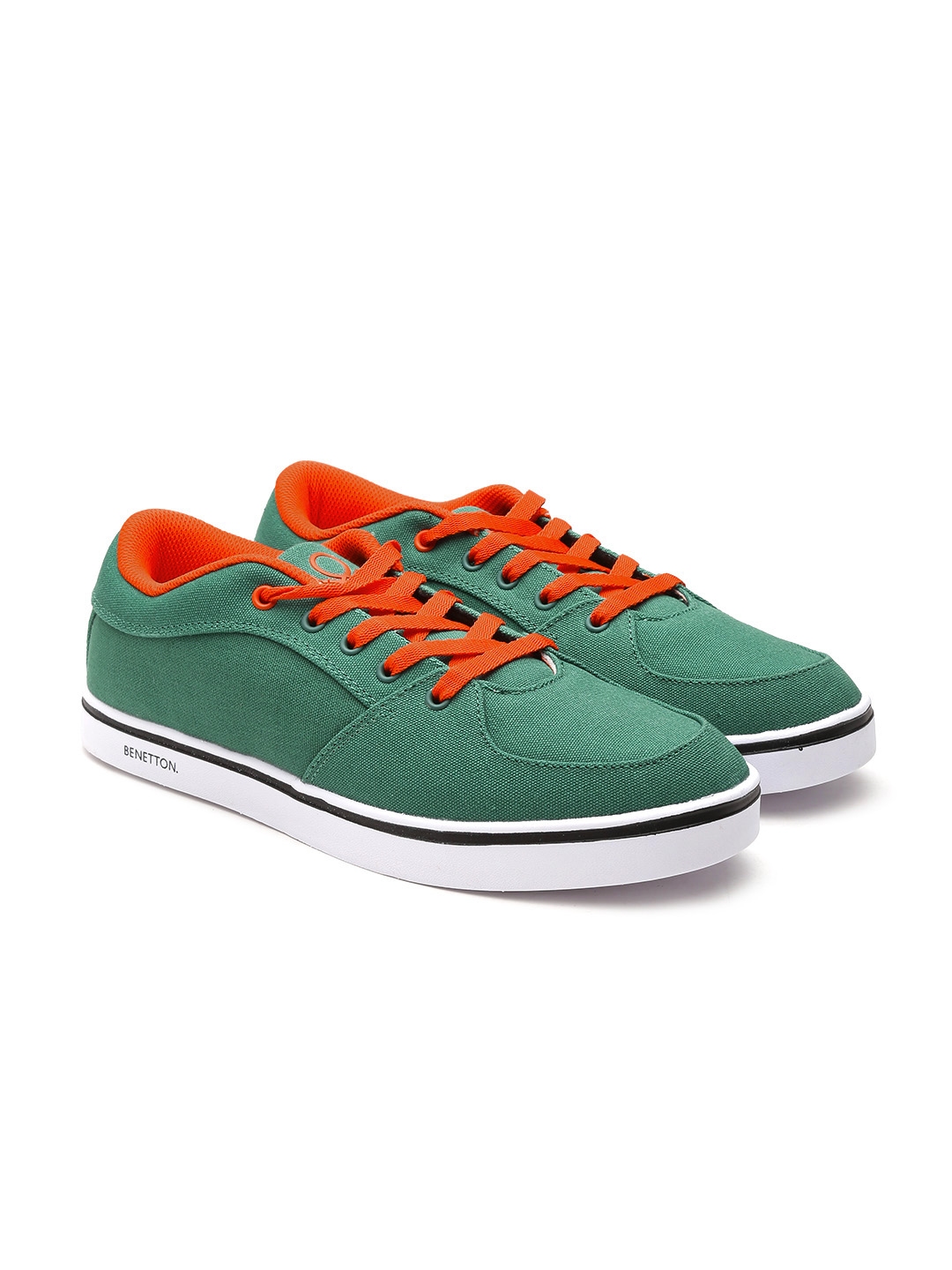 Buy United Colors Of Benetton Men Green Solid Sneakers - Casual Shoes ...