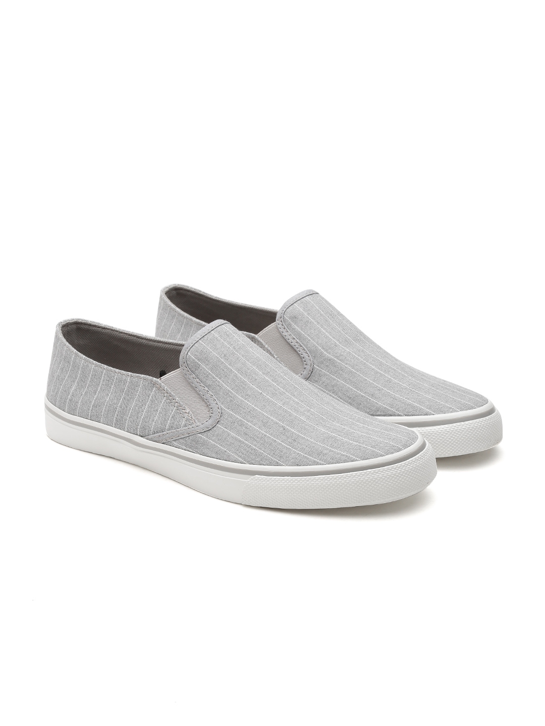 Buy United Colors Of Benetton Men Grey Slip On Sneakers - Casual Shoes ...