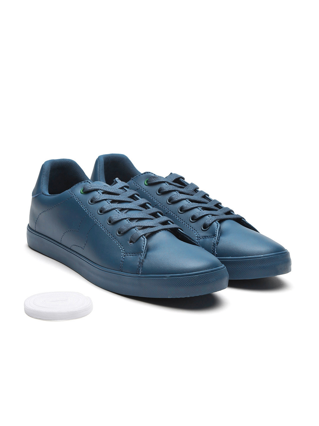 Buy United Colors Of Men Teal Blue Solid Sneakers Casual