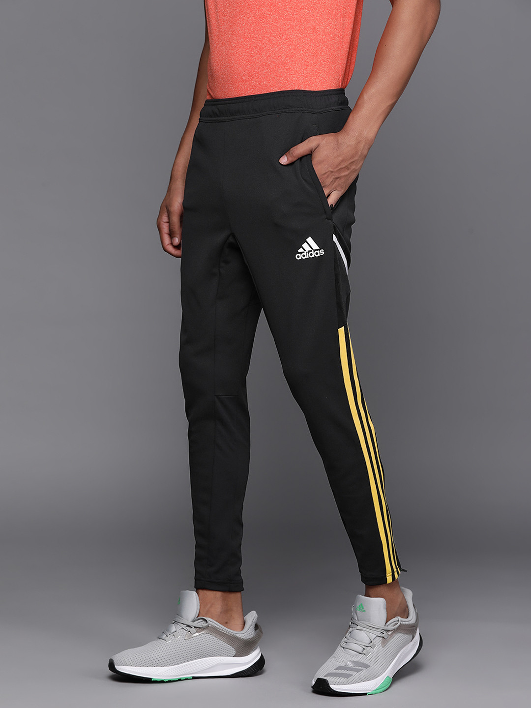 Buy ADIDAS Men Black JUVE TR PNT Regular Football Track Pants Track