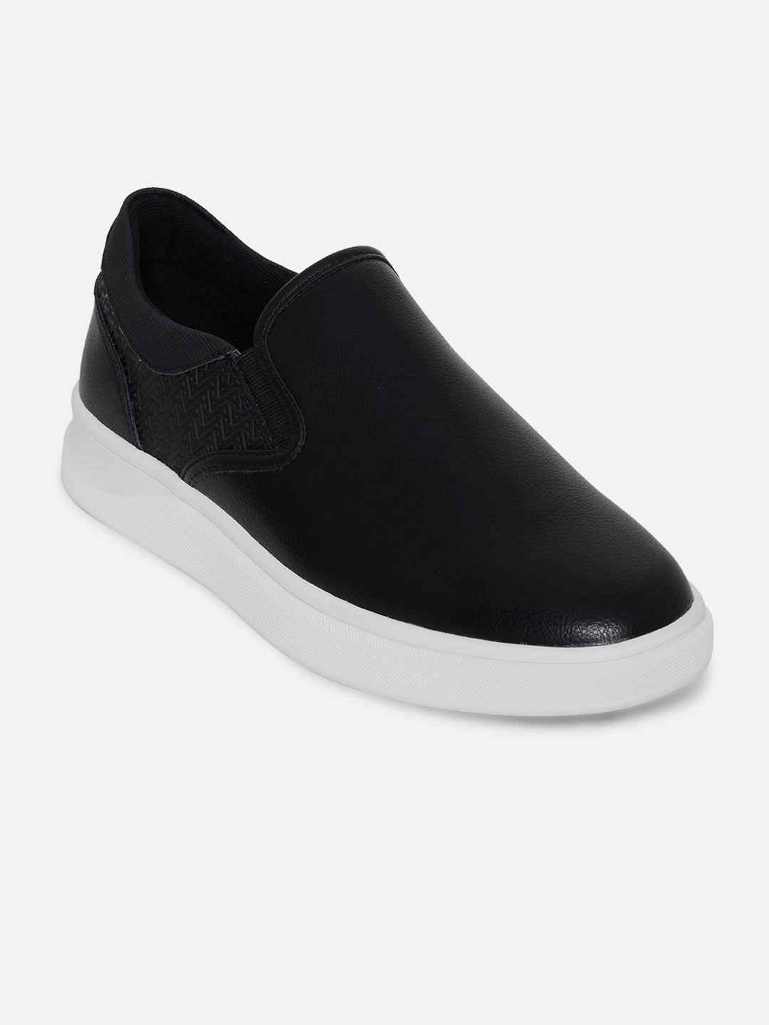 Buy ALDO Men Black Textured Slip On Sneakers Casual Shoes for Men