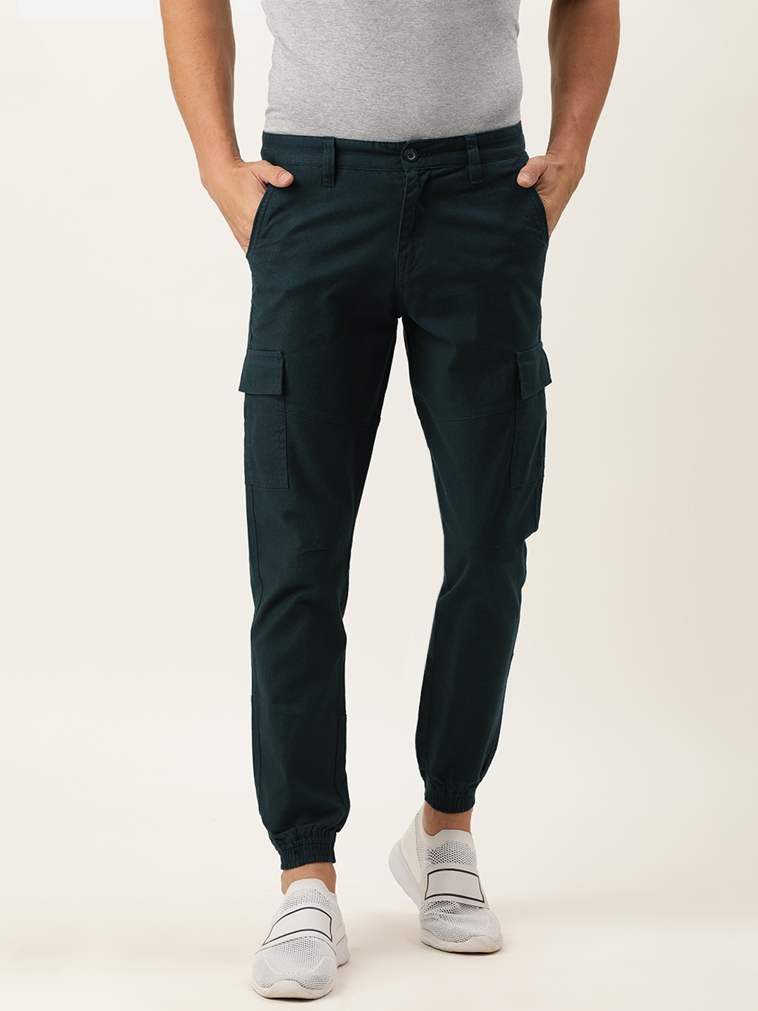 ivoc olive solid joggers