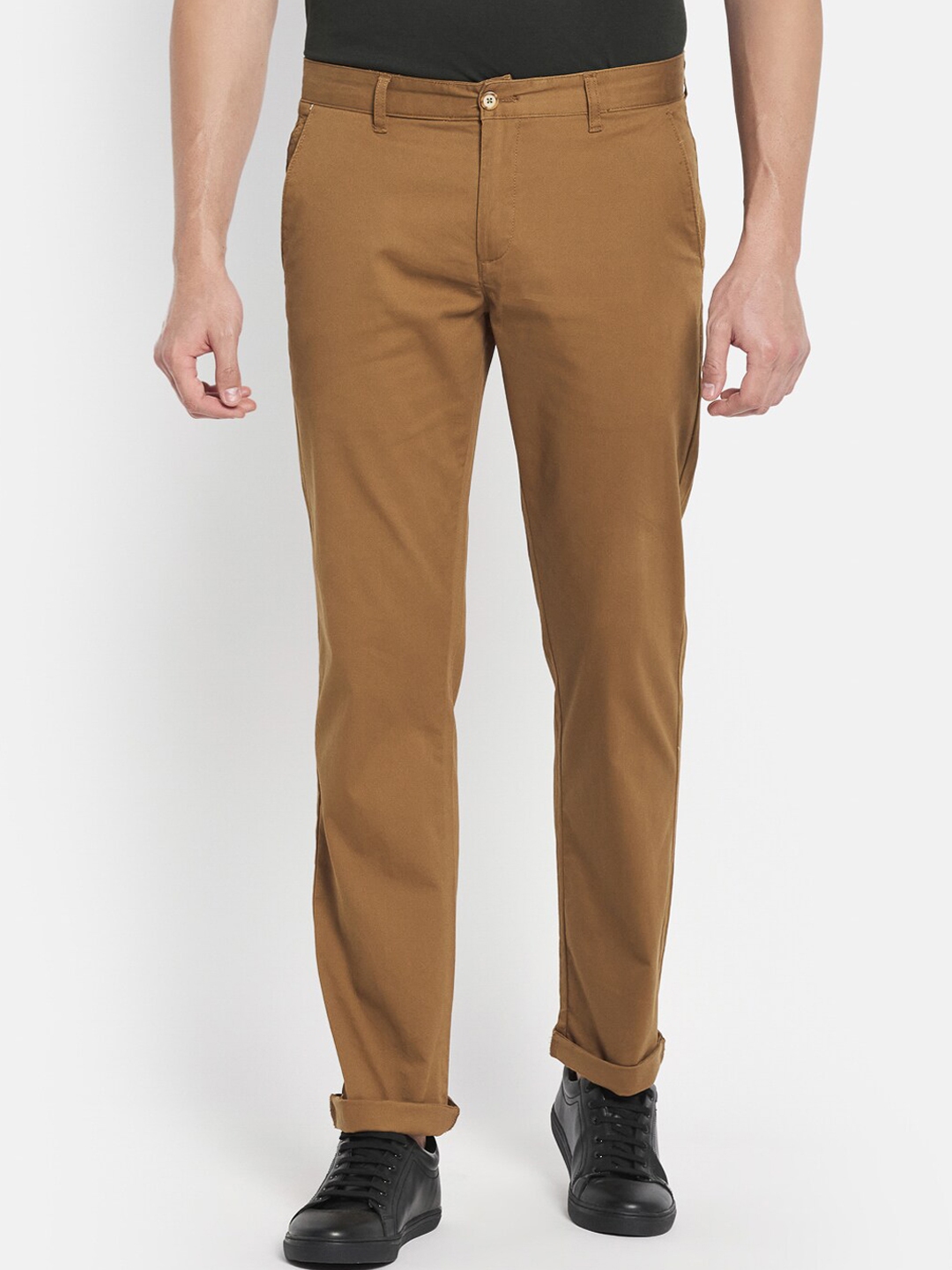 Buy Octave Men Brown Chinos Trousers - Trousers for Men 17586020 | Myntra
