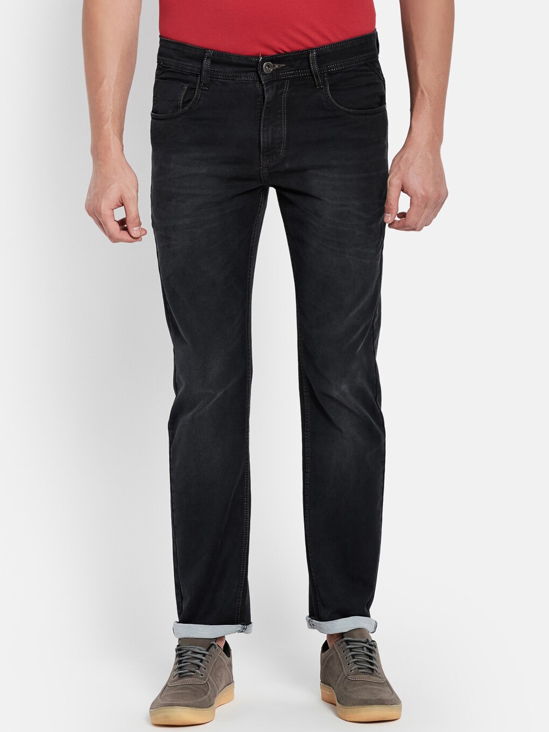 Buy Octave Men Black Solid Stretchable Jeans - Jeans for Men 17587490 ...