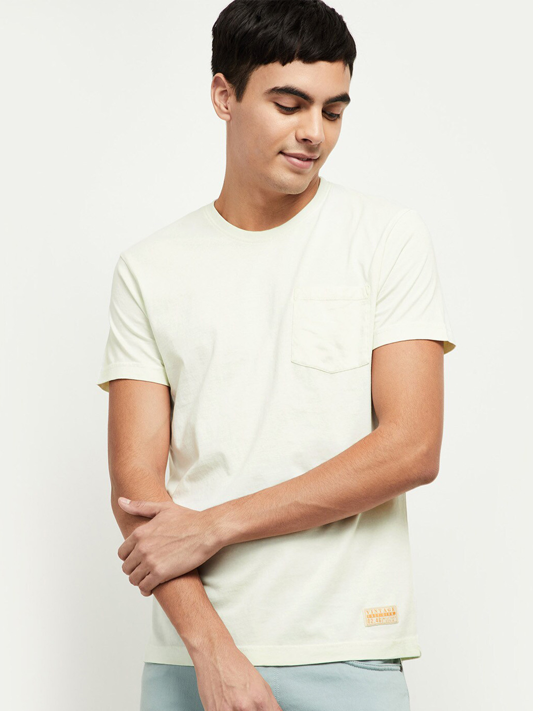 Buy Max Men Mint Green Solid T Shirt Tshirts for Men 17590740 Myntra