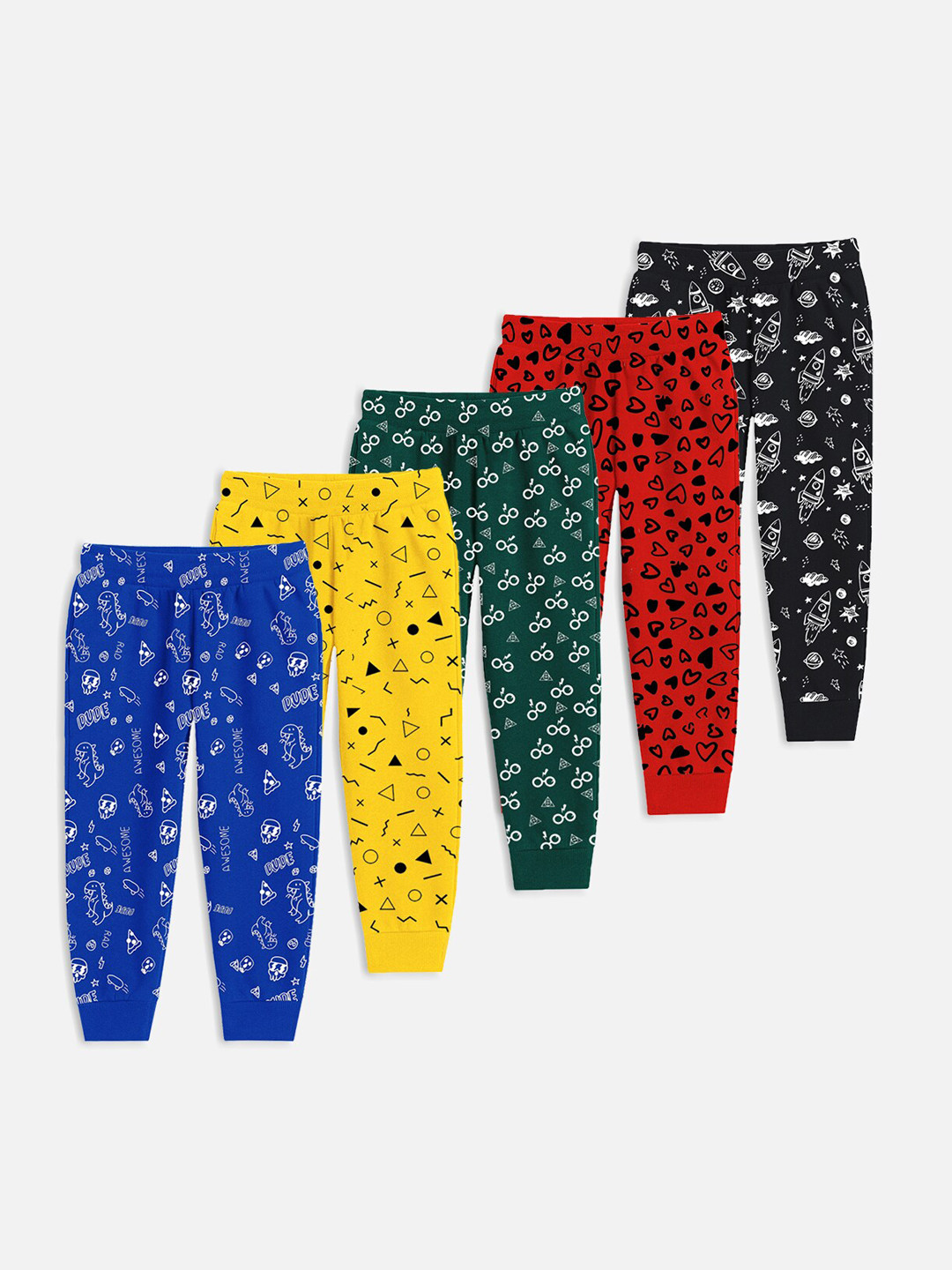 Trampoline Boys Printed Tshirt & Trackpant Set (Pack of 1)