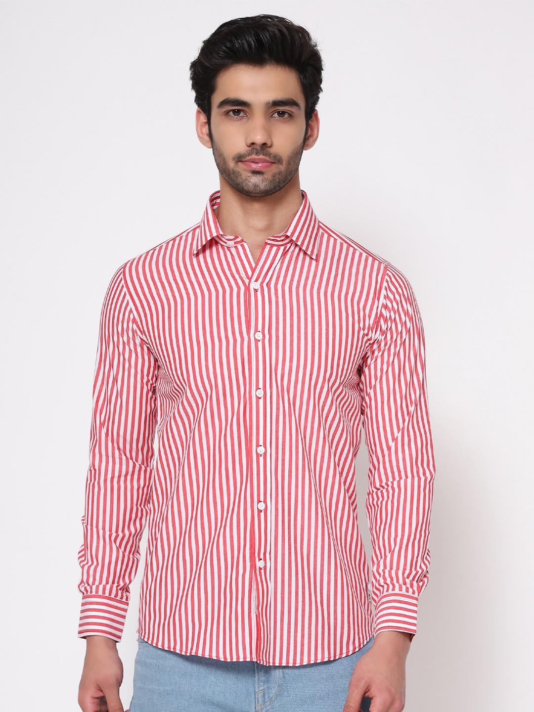 Men'S Striped Casual Shirt