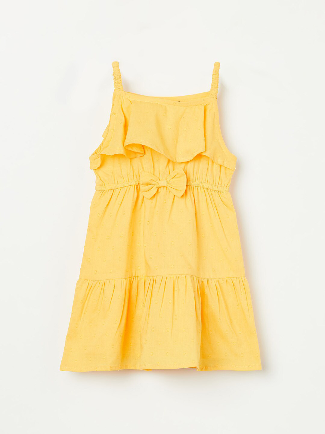 Buy Juniors Yellow A Line Dress Dresses for Girls 17603320 Myntra
