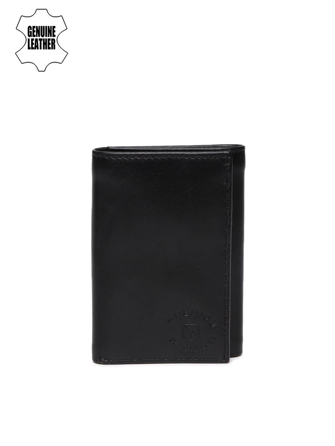 Buy Jack & Jones Men Black Genuine Leather Wallet - Wallets for Men ...