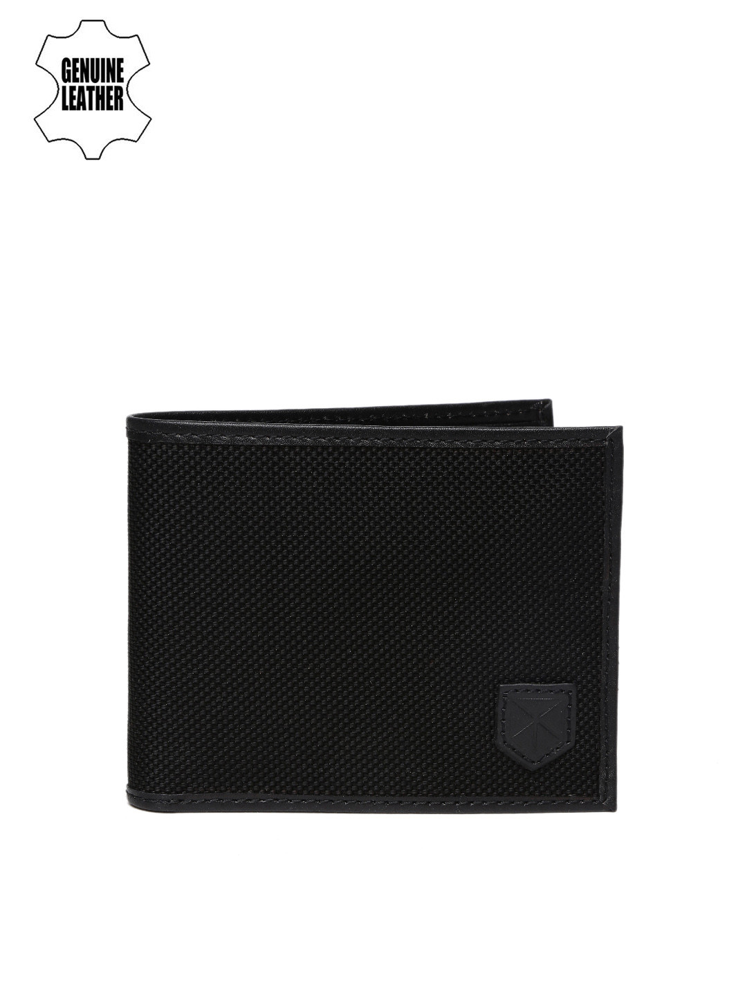 Buy Jack & Jones Men Black Genuine Leather Textured Wallet Wallets