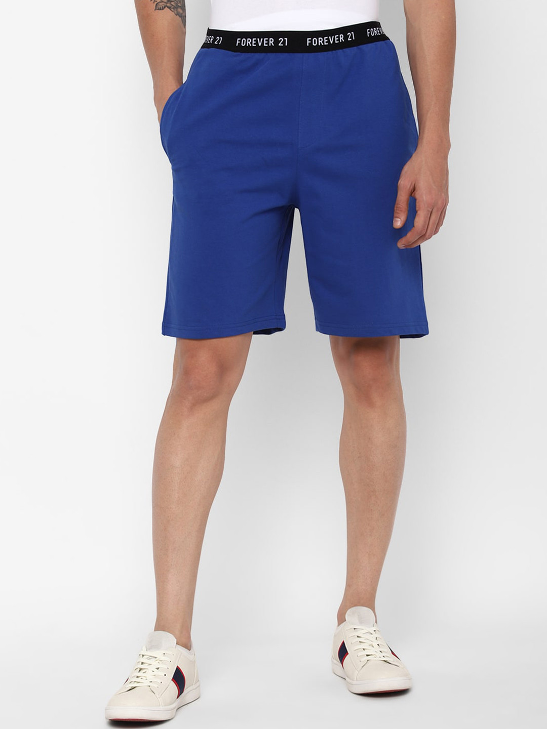 Buy FOREVER 21 Men Blue Regular Shorts Shorts for Men 17606544 Myntra