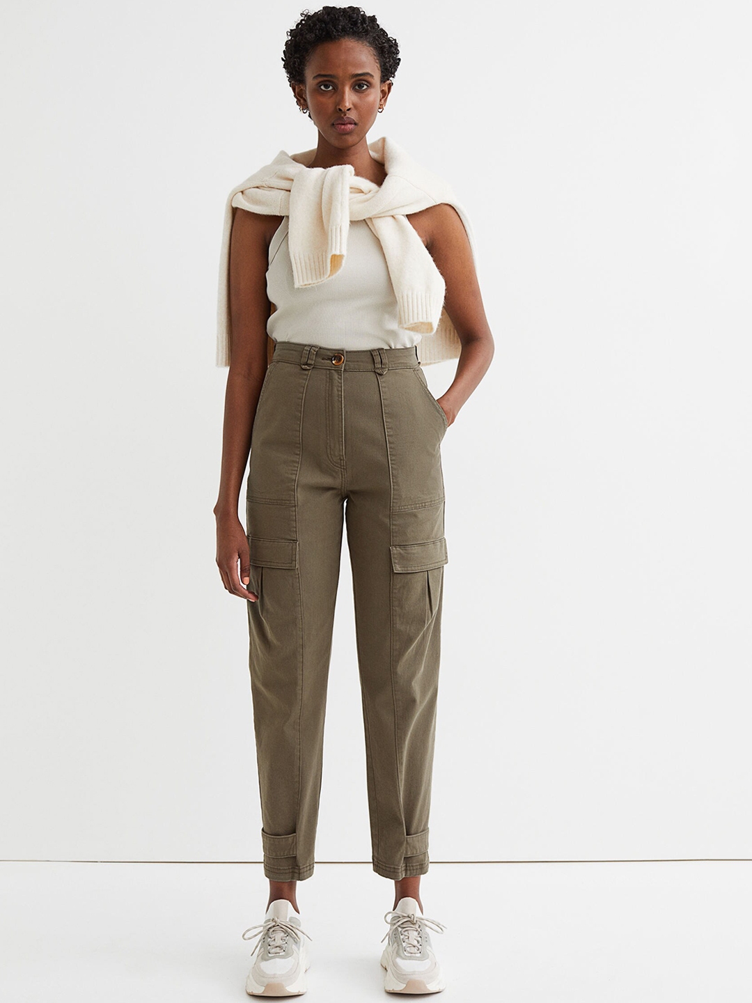 h and m cargo trousers
