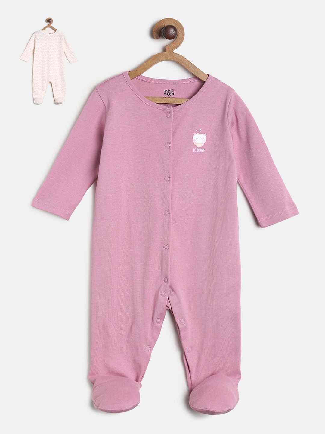 buy-mini-klub-infants-girls-set-of-2-printed-pure-cotton-sleep-suits