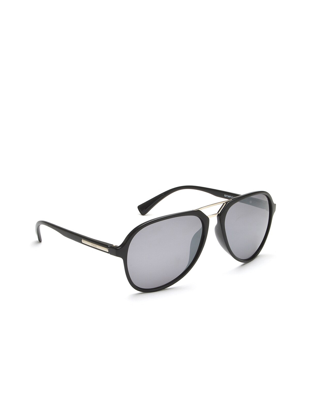 Buy IDEE Men Grey Lens & Black Aviator Sunglasses With UV Protected