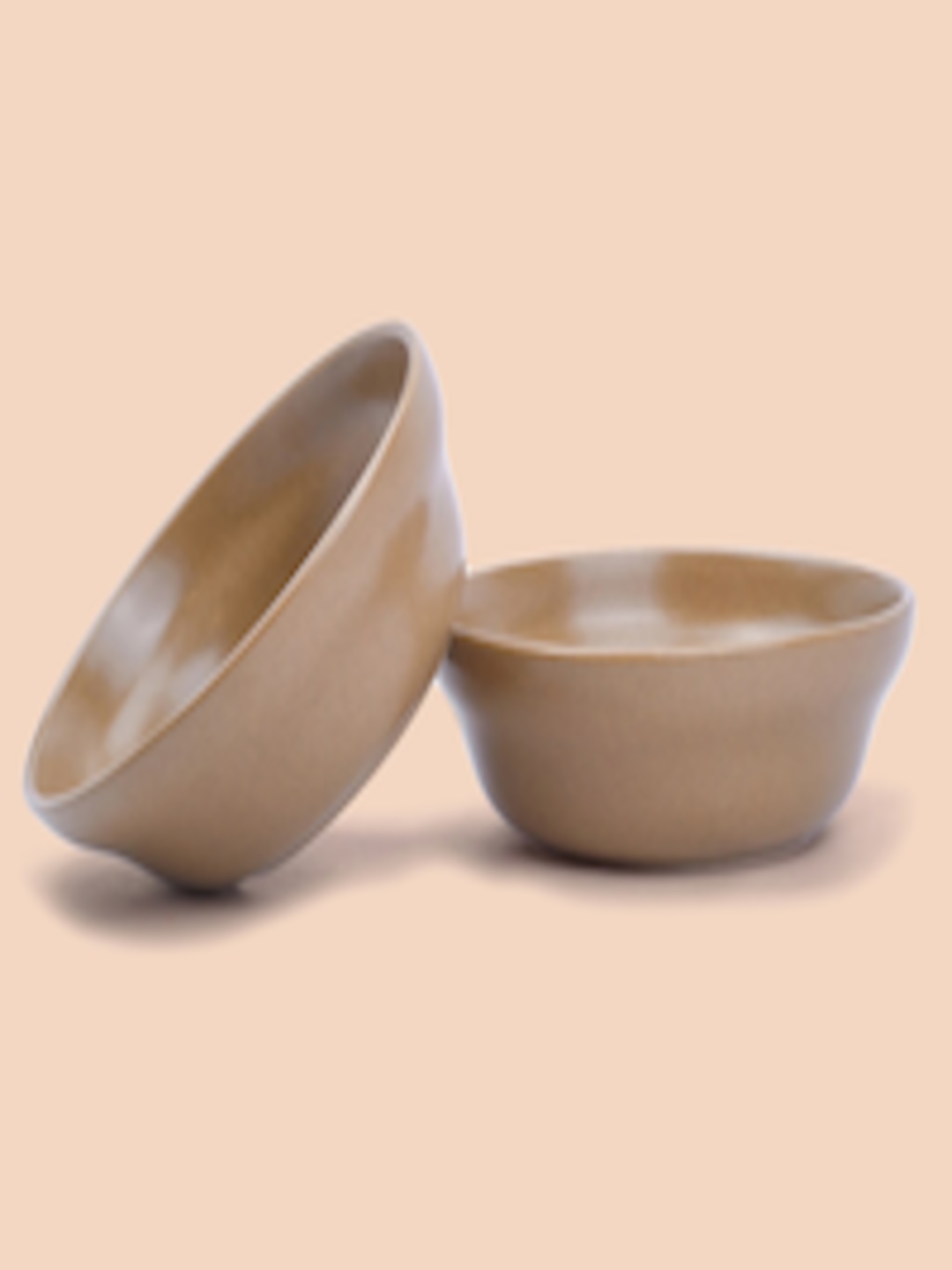 Buy SHAY Brown & 2 Pieces Porcelain Matte Bowls -  - Home for Unisex