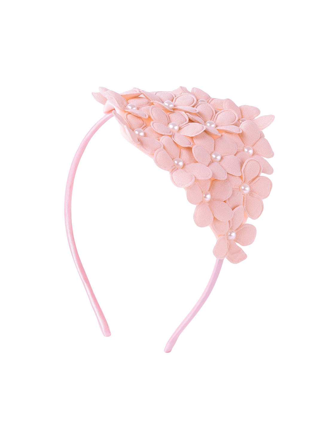 Buy EL REGALO Girls Peach Coloured Embellished Hairband Hair