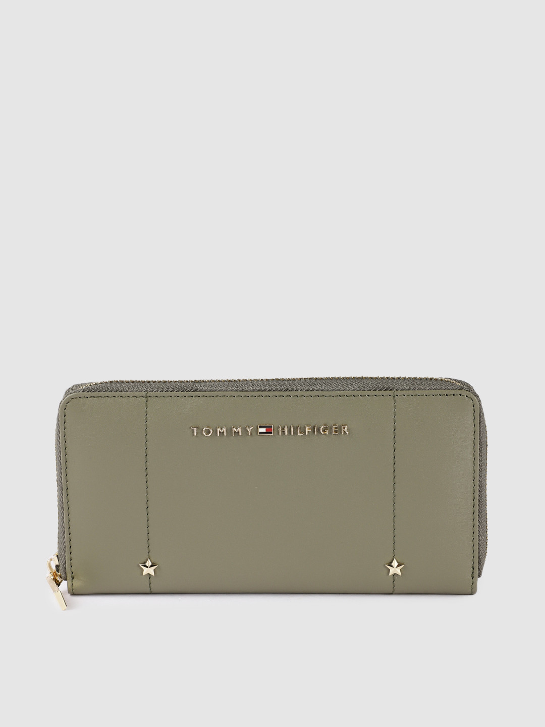Buy Tommy Hilfiger Women Olive Green Leather Zip Around Wallet Wallets for Women 17630752 Myntra