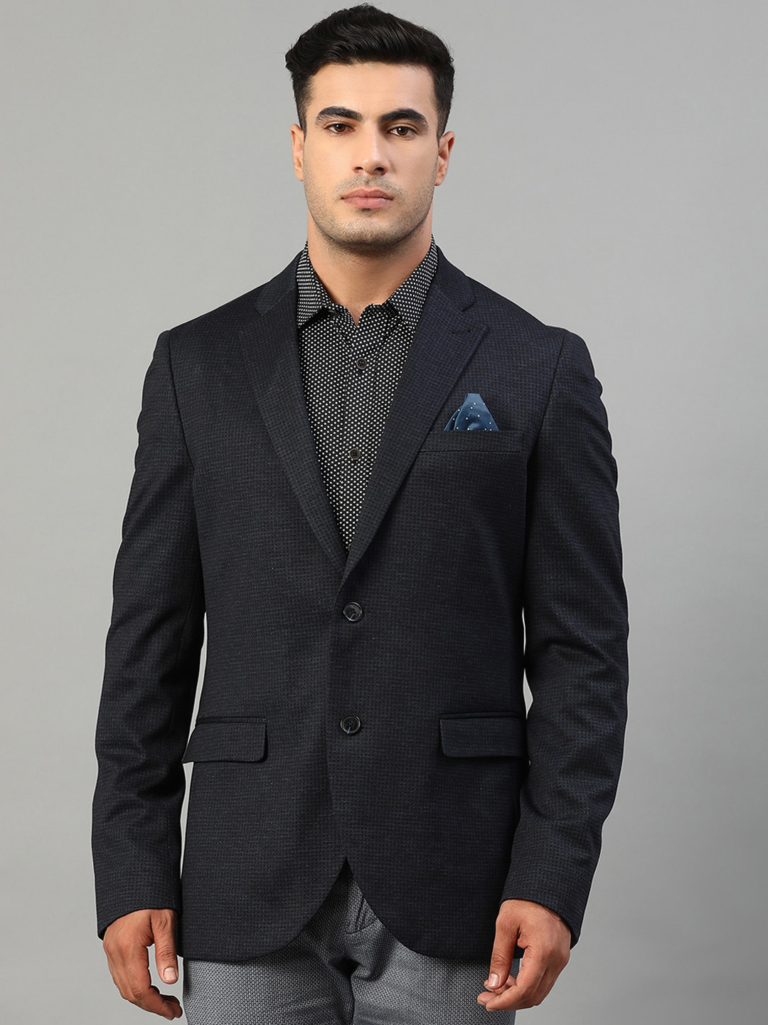 Buy Matinique Men Navy Blue Solid Single Breasted Slim Fit Blazer Blazers for Men 17636182