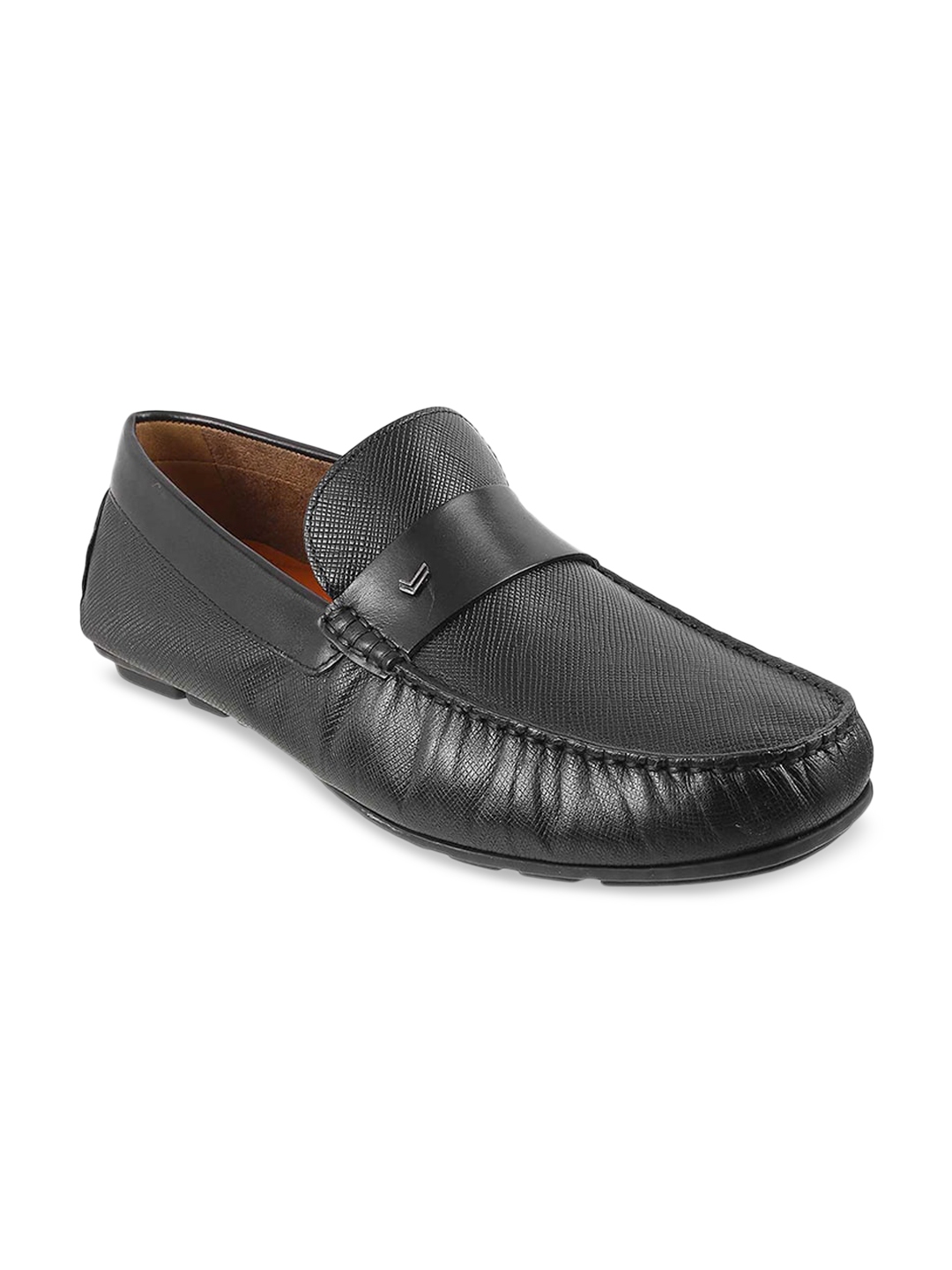 Buy DAVINCHI Men Black Leather Loafers - Casual Shoes for Men 17641226 ...