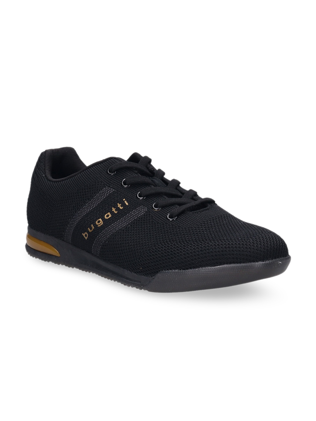 Buy Bugatti Men Black Solid Sneakers Casual Shoes For Men 17642730 Myntra 9700