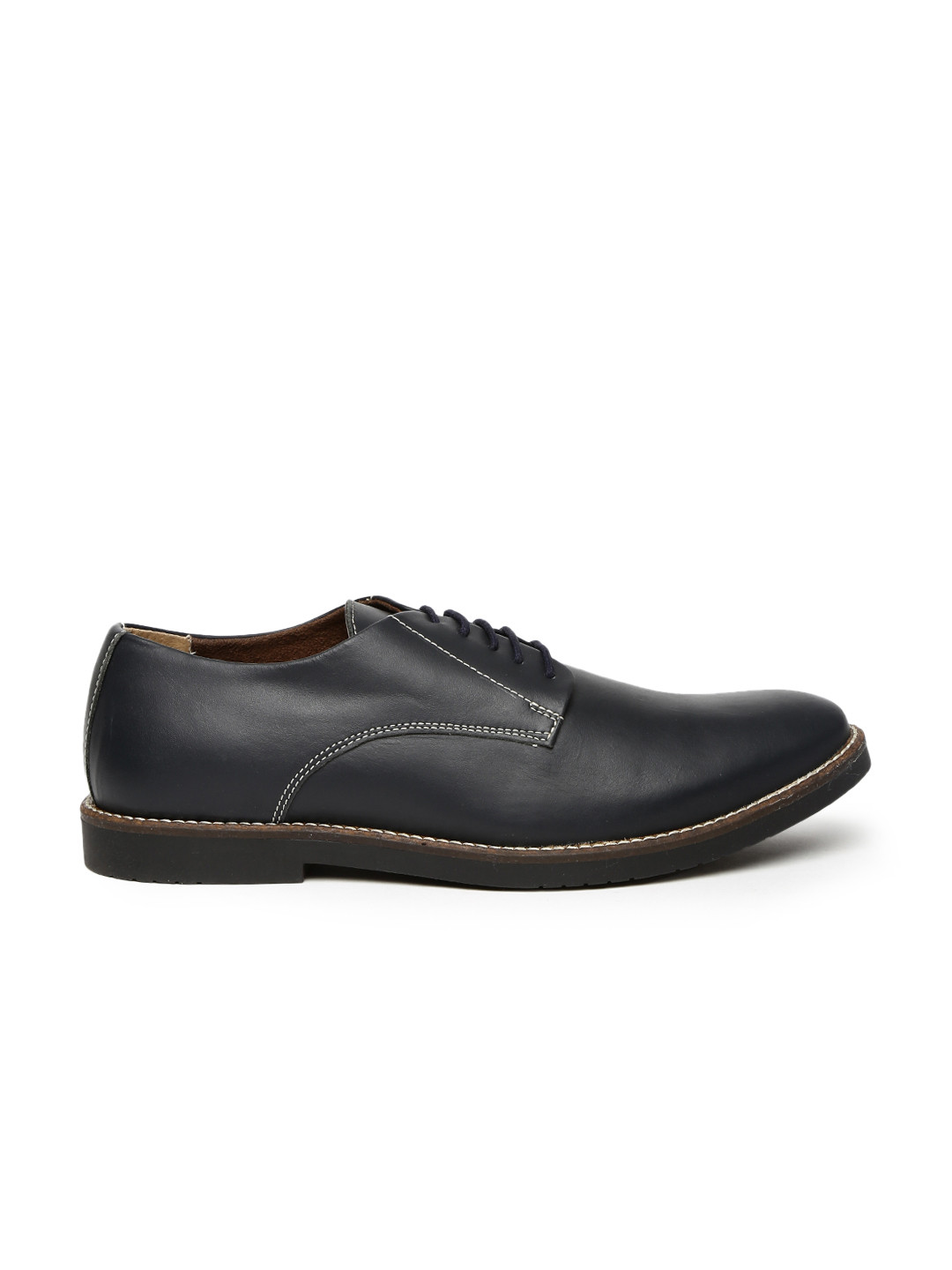 Buy Carlton London Men Navy Leather Derbys Casual Shoes